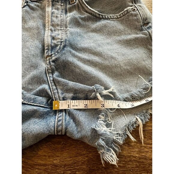 Agolde Parker Vintage Cut Off Short in Riptide Medium Wash Size 23 - Picture 4 of 7